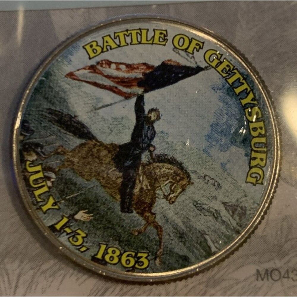 Colorized First Battle of Bull Run on Kennedy Half Dollar Genuine U.S. Coin
